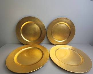 Gold 8-Piece Charger Plate Set