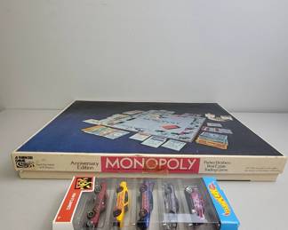 Monopoly Set and Hot Wheels HW Flames Pack