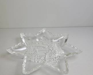 Star-Shaped Crystal Serving Dish