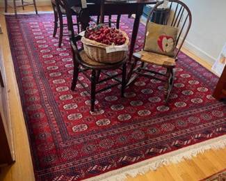 Table and chars, priced separately- another 9 by 12 rug