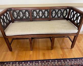 Unique wood bench