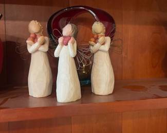 Part of an angel and Willow Tree collection