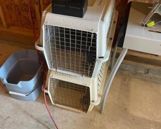 Three pet carriers available