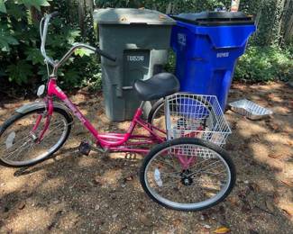 Three wheel adult bicycle