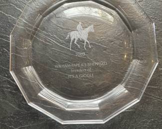 Octogon trophy plate