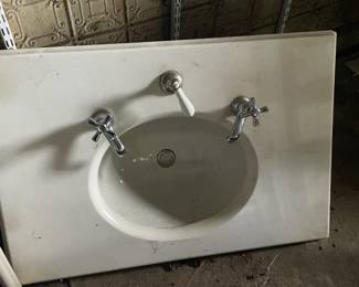 Vintage sink with original hardware