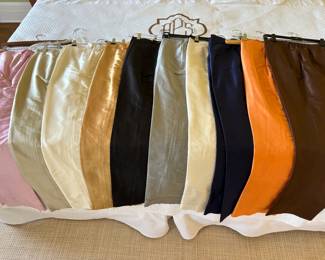 Silk trousers -- womens