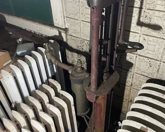 Early radiators and Bowser Gasoline pump