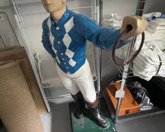 Lawn Jockey with owner colors