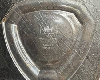 Pentagon trophy plate
