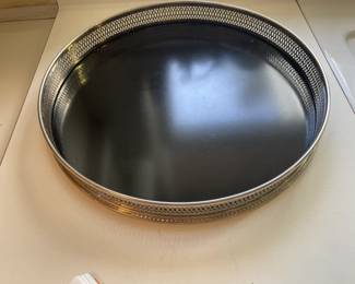 Silver plate serving tray