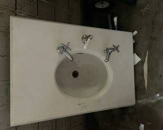 Vintage sink with original hardware