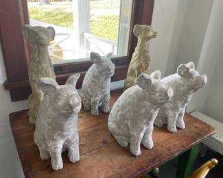 Concrete Pigs and Dogs