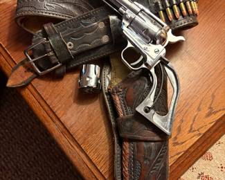 “Western Six” and leather holster