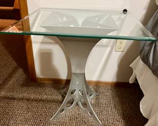 Two matching end tables