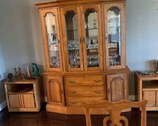 Solid wood China cabinet 