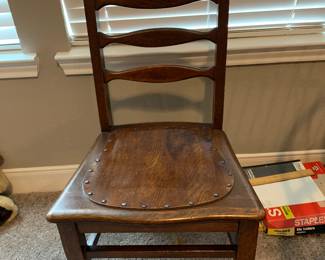 Antique wood chair 