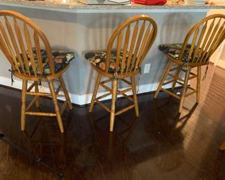 Solid wood bar stool chairs 