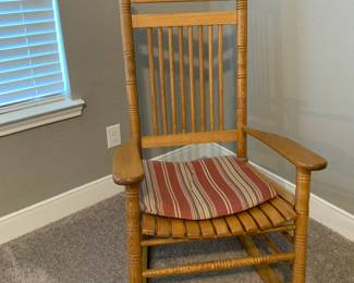Solid wood rocking chair (there are two of these)