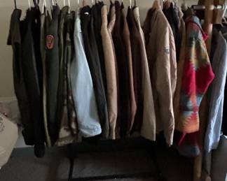 Suit jackets, cold weather jackets, lightweight jackets