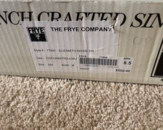 K35 - $120 - Elizabeth Inside Zip Frye Boots in like new condition. Color: Coco Size: 8.5