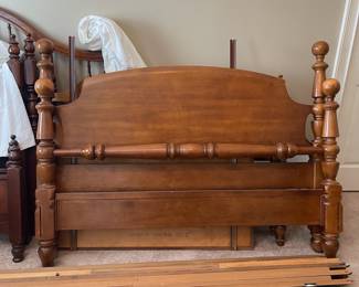 K119 - $145. Queen headboard, footboard, and rails. 48" tall.