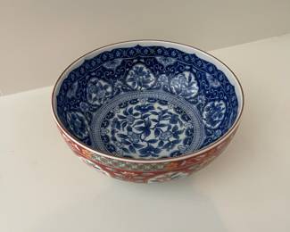 K18 - $20 - Japan Imari Style Bowl 8" Diameter.