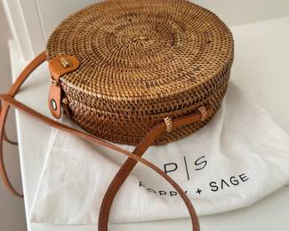 K71 - $20 - Poppy & Sage Rattan Purse