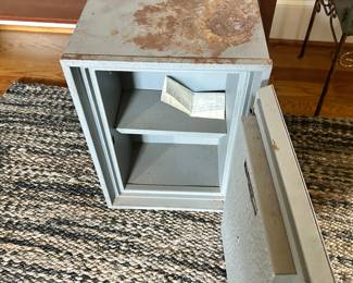K66 - $70. Vintage U.S. Military Field Safe. Schwab Safe Company. 12.5"W x 9"D x 18"T