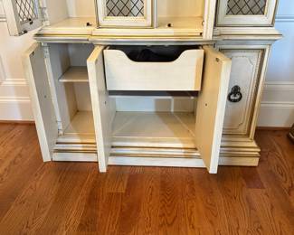 K54 - $175. Vintage China Cabinet. Measures 40"W x 14"D x 80"T
