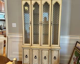 K54 - $175. Vintage China Cabinet. Measures 40"W x 14"D x 80"T