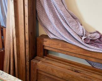 K123 - SET 2. $125. Twin bunkbed with ladder and 3 under bed drawers. This End Up.