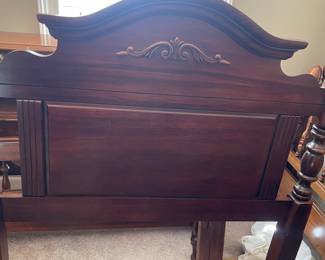 K117 - $125 EACH. 2 Available! Twin headboard, footboard, and rails. Stunning solid wood. 49" tall.