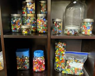 K177 - Marbles by the jar! $10 for small Jars. $20 for larger.