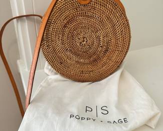 K71 - $20 - Poppy & Sage Rattan Purse
