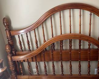 K116 - $150. Queen headboard 53" tall. Footboard and rails.