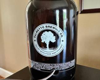 K59 - $30 -Palmetto Brewing Company Growler Table Lamp - 17"T