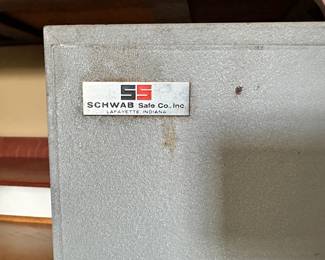 K66 - $70. Vintage U.S. Military Field Safe. Schwab Safe Company. 12.5"W x 9"D x 18"T
