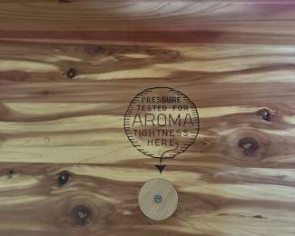 K61 - $50. Cedar Chest. Used condition with wear along the bottom. Inside is meticulous. 46"w x 18"d x 22"t