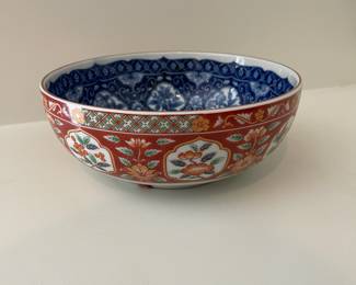 K18 - $20 - Japan Imari Style Bowl 8" Diameter.
