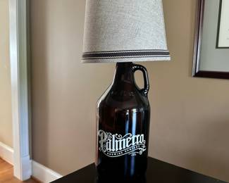 K59 - $30 -Palmetto Brewing Company Growler Table Lamp - 17"T