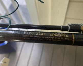 There are a total of 4 fishing poles - these photos may help if you have questions.