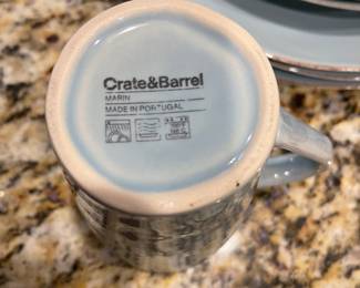 K3 - $95 - Crate & Barrel Blue Marin Set