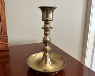 K112 - $25. Brass Candle Stick Holder. Blowing Rock, NC