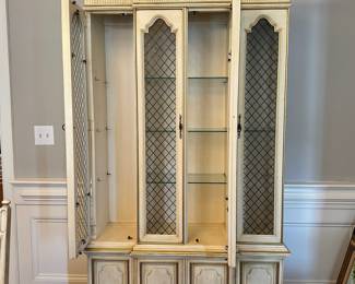 K54 - $175. Vintage China Cabinet. Measures 40"W x 14"D x 80"T