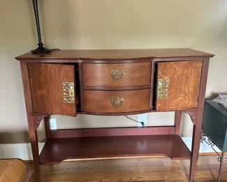 K62 - $350. Solid Wood Buffet Cabinet. Excellent Condition! Great size for any space! Measures 48"W x 17"D x 39"T