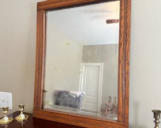 K113 - $50. Mirror. Frame measures 21" x 27"