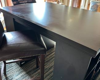 K81 - $350 - Pottery Barn Bedford Modular Bookcase Desk. Moves in 3 Pieces! Measures 55" wide x 38" deep x 38" tall.