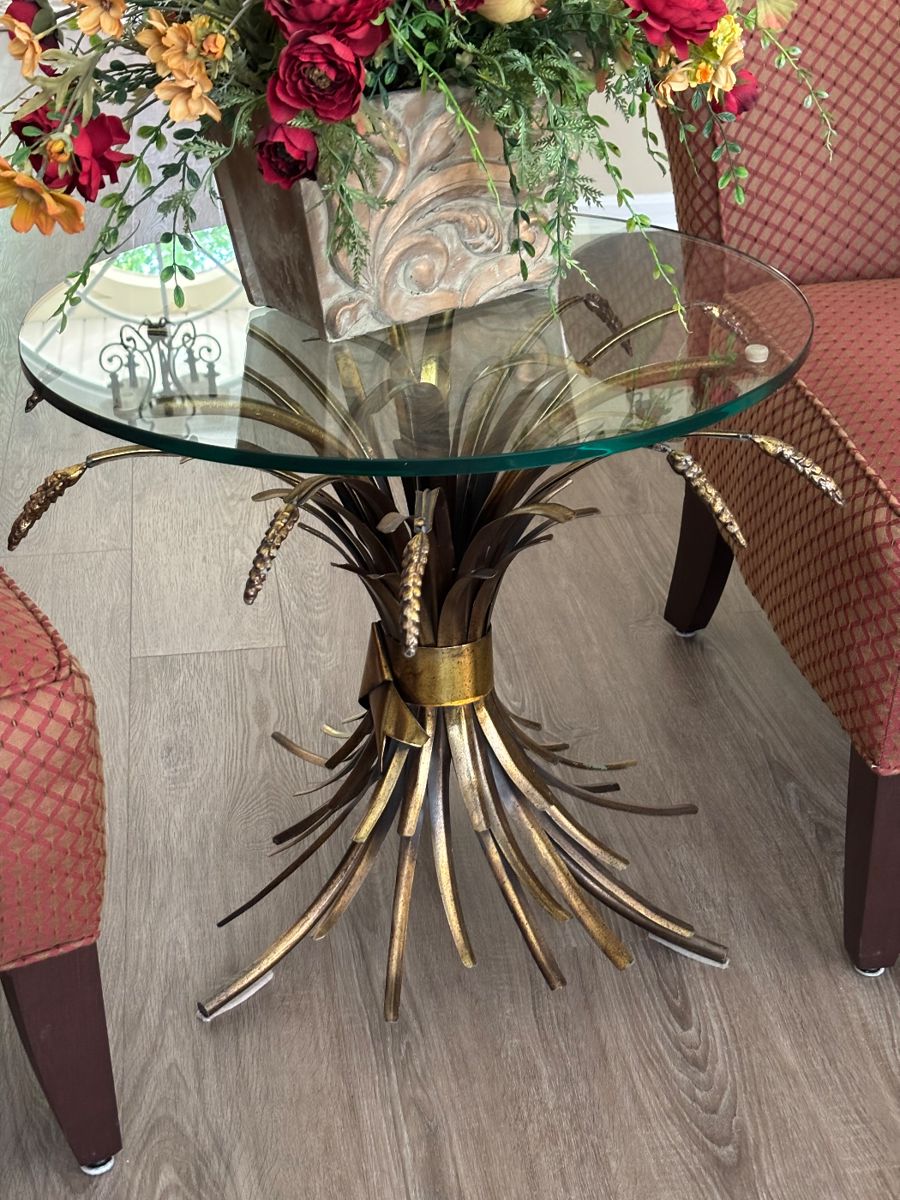 Vintage Mid Century Wheat Table