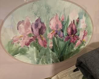 Iris Watercolor art by Dorothy Gallant